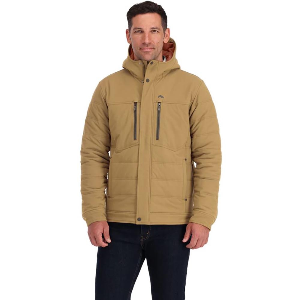 Simms Cardwell Hooded Jacket Men's in Camel